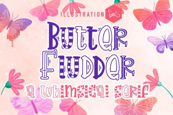 Butter Fludder Typeface: A Playful Display Font for Creative Brands