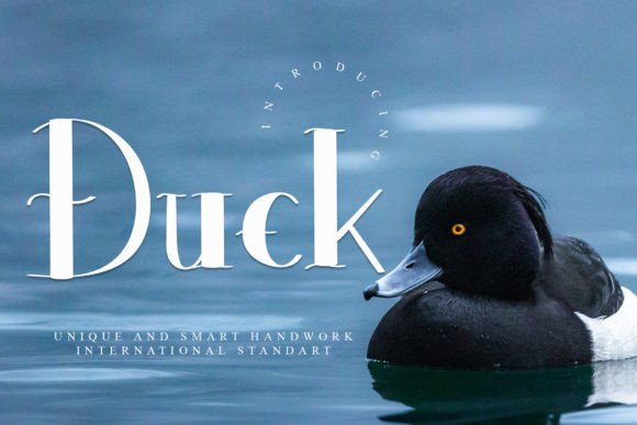 Duck: The Handwritten Display Font for Authentic Small Business Branding