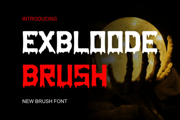 Exbloodebrush: The Bold Display Typeface for Modern Editorial Design