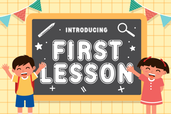 First Lesson: The Playful Display Typeface for Handmade Brands