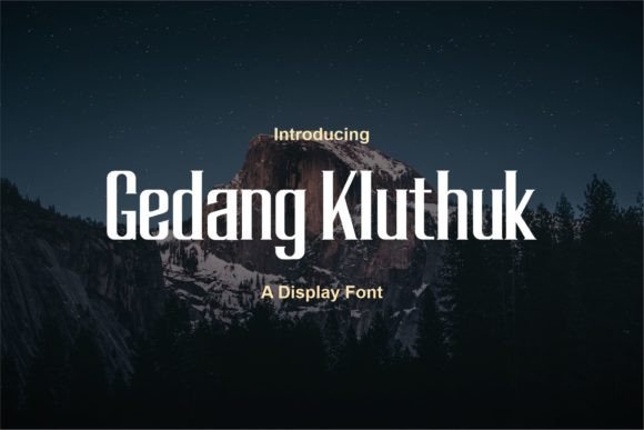 Gedang Kluthuk: A Bold Display Typeface for Memorable Branding