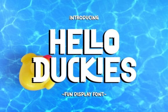 Hello Duckies: A Playful Display Font for Whimsical Web Design
