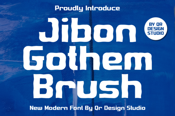 Jibon Gothem Brush: A Bold Display Typeface for Handmade Branding