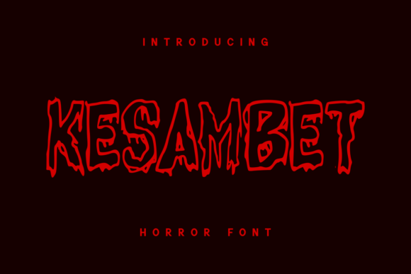 Kesambet: The Haunting Display Font for Bold Brand Identity