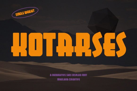 Kotarses: The Bold Display Font for Distinctive Brand Identity