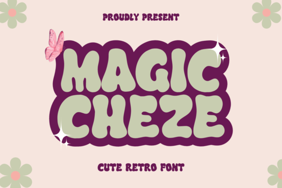 Magic Cheze: A Retro Display Font for Playful Editorial Design