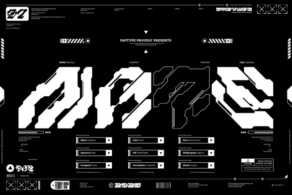 Mate: The Modern Mecha Typeface for Bold Brand Identity