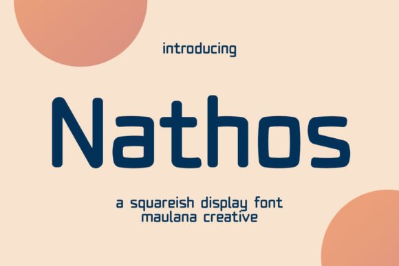 Nathos: The Creative Display Typeface for Modern Brand Identity