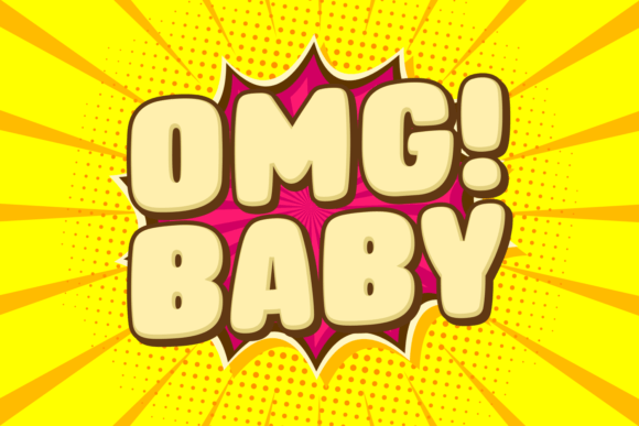 Omg Baby: The Chubby Display Font for Cute Craft Products