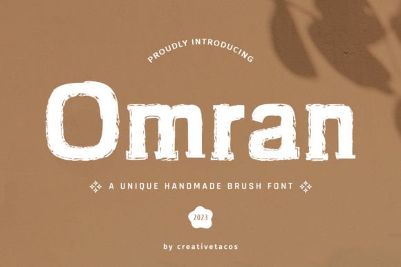 Omran: The Shiny, Handcrafted Display Font for Modern Crafters