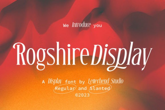 Roghsire: A Premium Display Typeface for Editorial Design