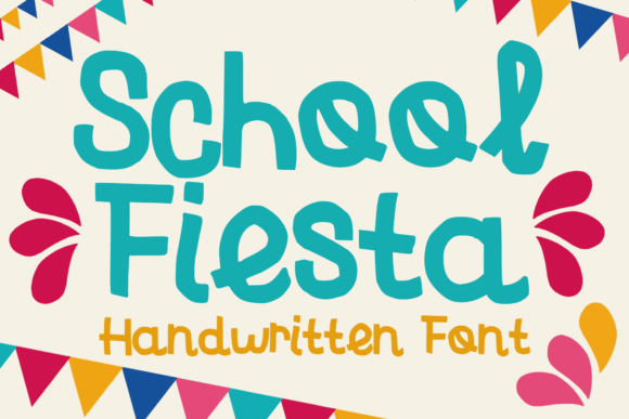 School Fiesta: A Playful Display Typeface for Vibrant Digital Experiences