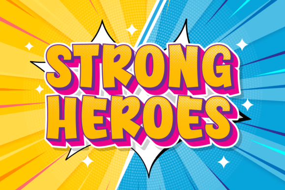 Strong Heroes: A Bold Typeface for Handmade Branding
