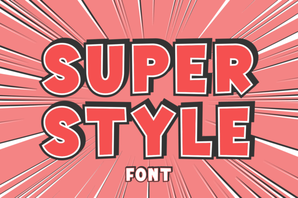 Super Style: A Creative Display Font for Handmade Product Design