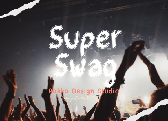 Super Swag Typeface Review: Edgy Display Font for Music Campaigns