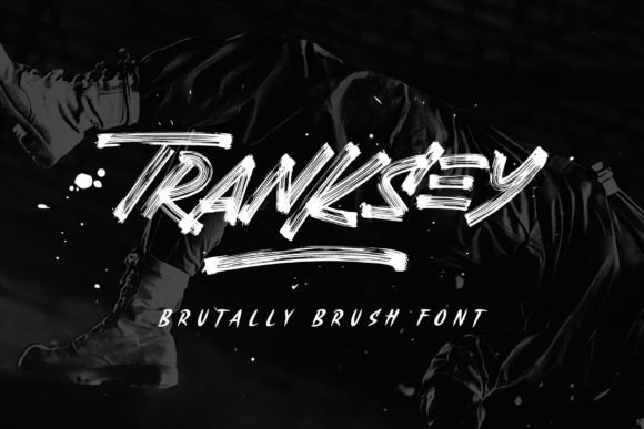 Tranksey: The Energetic Display Typeface for Handmade Brands