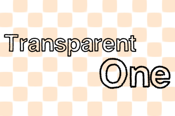 Transparent One: A Dotted Display Typeface for Editorial Clarity