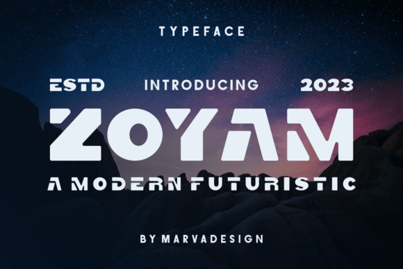 Zoyam: A Whimsical Display Font for Modern Editorial Design